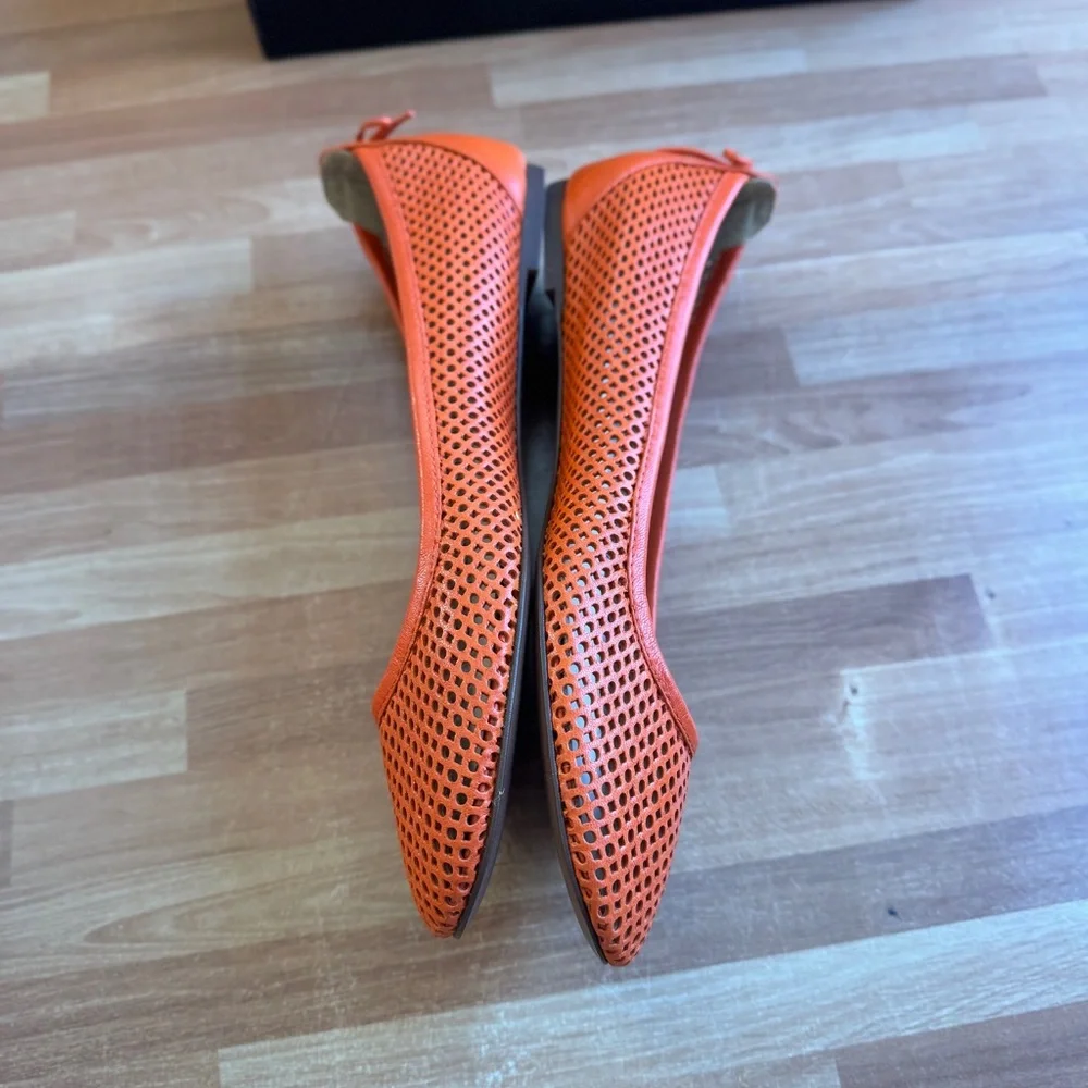 Quorra  flats, modern red color, size 8.5 
Italian leather - Picture 13 of 15